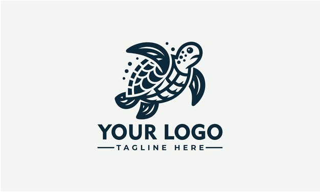 Turtle vector logo ontwerp Vintage Turtle logo vector voor Business Identity