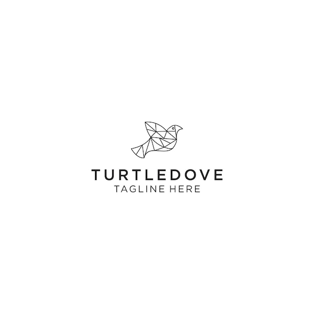 Turtledove logo icon design vector template