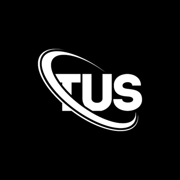 Логотип TUS TUS буква TUS буква дизайн логотипа Инициалы логотипа TUS, связанный с кругом и заглавными буквами, логотип TUS типография для технологического бизнеса и бренда недвижимости