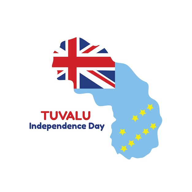 tuvalu independent day vector illustration design