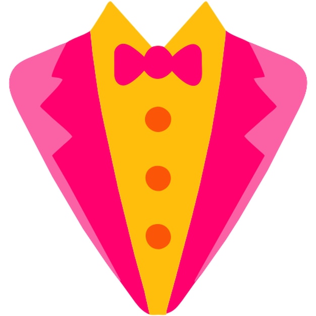 tuxedo icon icon colored shapes