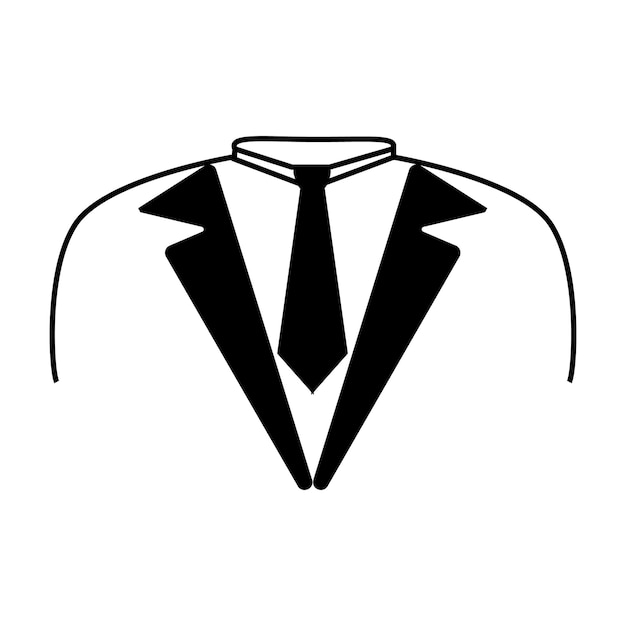 Tuxedo icon logo vector design template