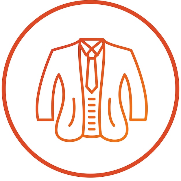 Vector tuxedo icon style