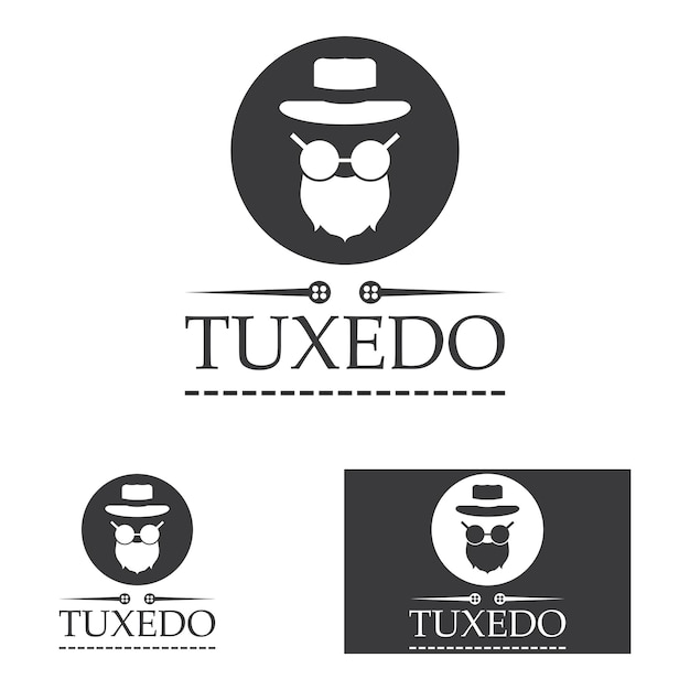 Tuxedo logo icon vector design template illustration