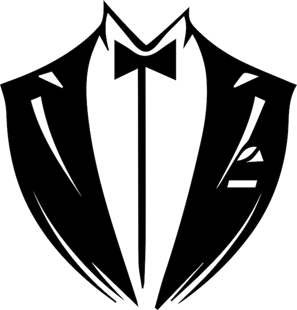 Монохромный дизайн логотипа Tuxedo