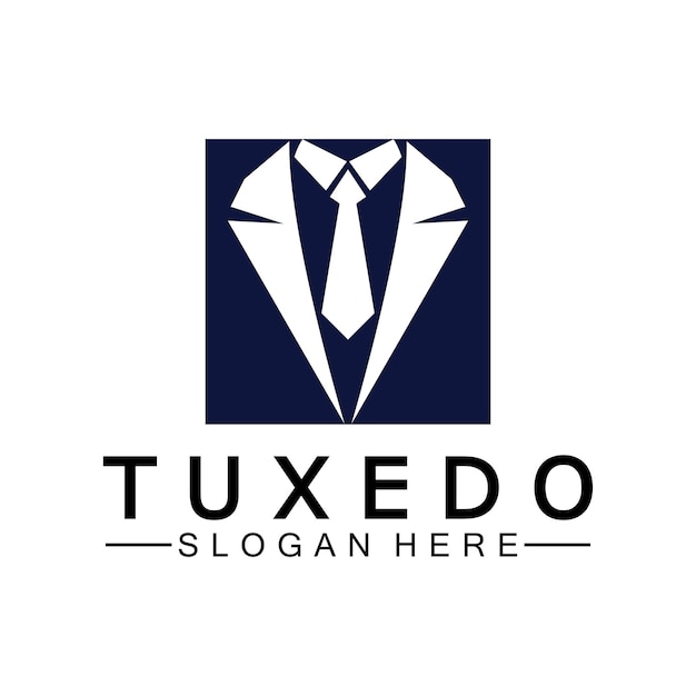 Tuxedo Logo sjabloon vector pictogram illustratie ontwerp