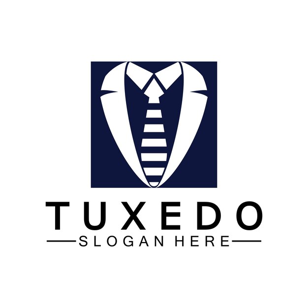 Tuxedo Logo template vector icon illustration design