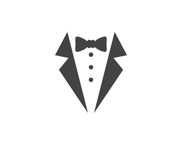 Значок вектора шаблона логотипа Tuxedo