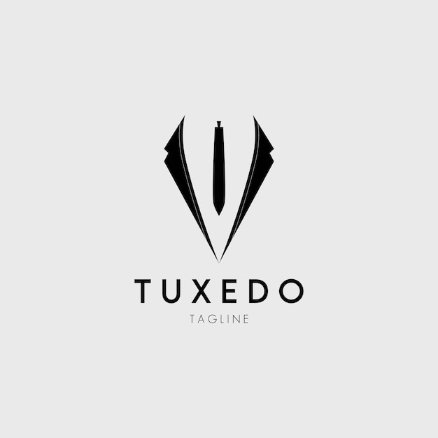 Vector tuxedo logo vector illustration design for use brand company business