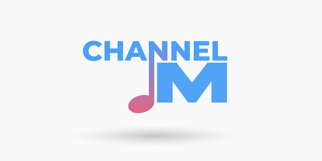 テレビ チャンネルのロゴ デザイン コンセプトのベクトル図