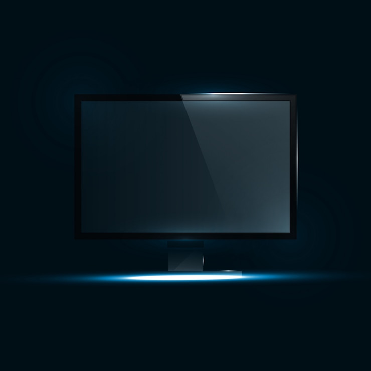 Vector tv flat screen icd