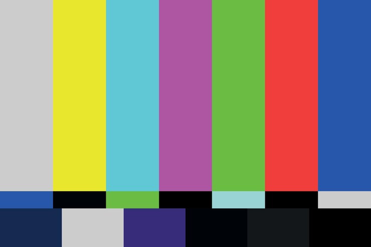 Vector the tv has no signal background colorful of tv has no signal