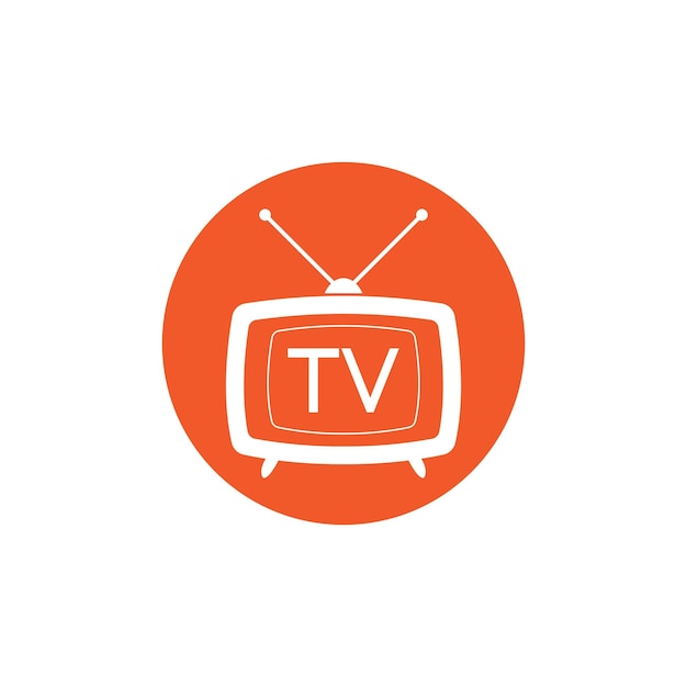 Tv icon logo and vector ilustration