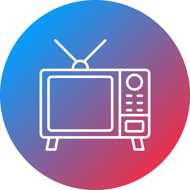 Векторное изображение значка телевизора может быть использовано для кино