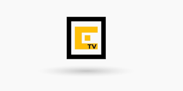 TV-kanaal Logo Design Concept vectorillustratie