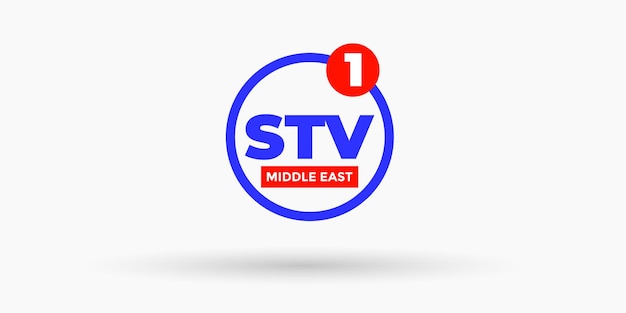 TV-kanaal Logo Design Concept vectorillustratie