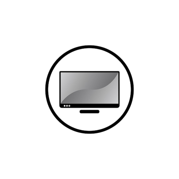 TV LCD LED monitor icon vector illustration