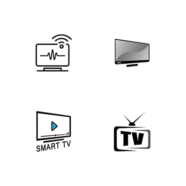 TV LCD LED monitor pictogram vectorillustratie