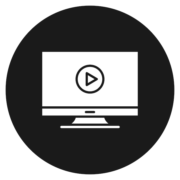テレビモニターのベクトルアイコンをホテル管理アイコンセットに使用できます