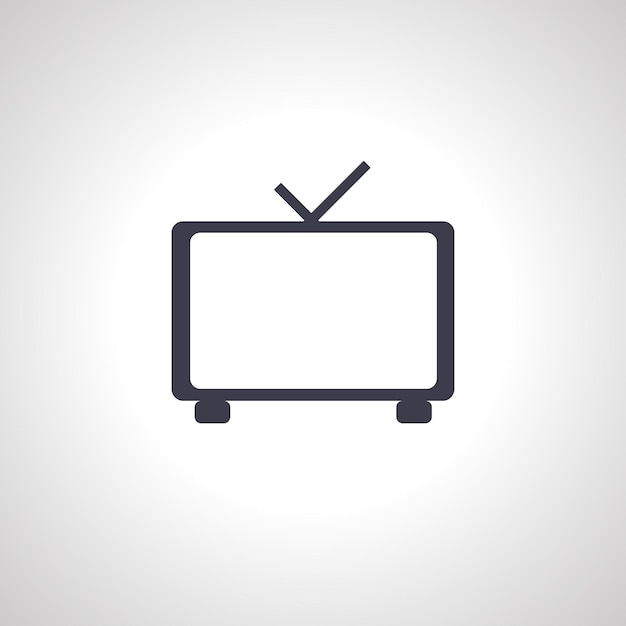 Tv-pictogram oud tv-pictogram