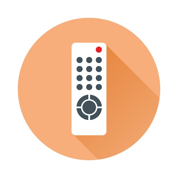 Vector tv remote control flat icon