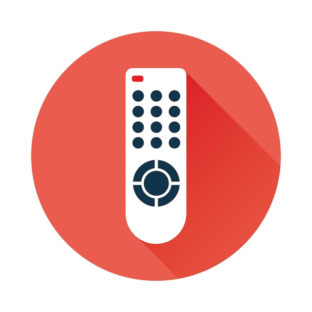 Vector tv remote control flat icon