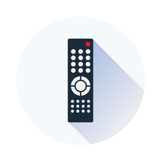 Vector tv remote control flat icon