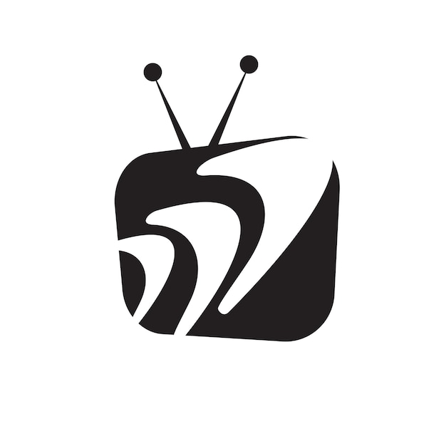 Tv television channel icon logo design