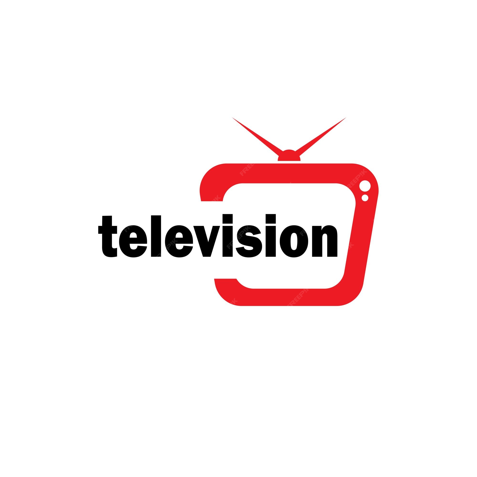Premium Vector | Tv television logo live streaming design