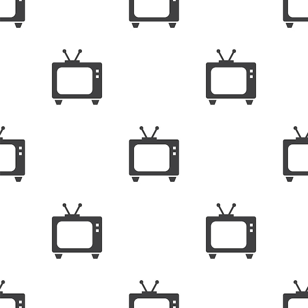 Tv, 벡터 원활한 패턴, 편집 가능한 웹 페이지 배경, 패턴 채우기에 사용할 수 있습니다.