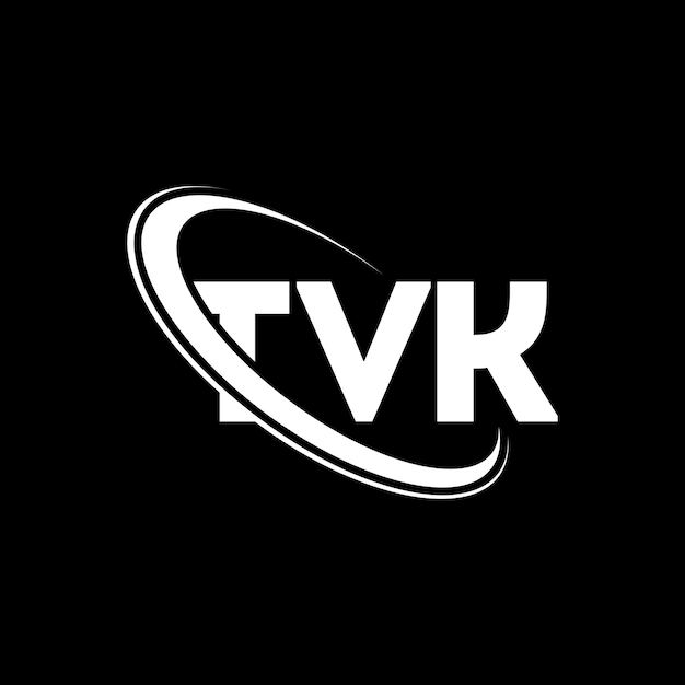 Вектор Логотип tvk буква tvk буква дизайн логотипа инициалы логотипа tvk, связанный с кругом и заглавными буквами, логотип tvk типография для технологического бизнеса и бренда недвижимости