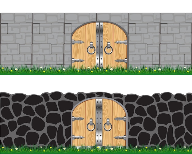 Twee muren en poorten