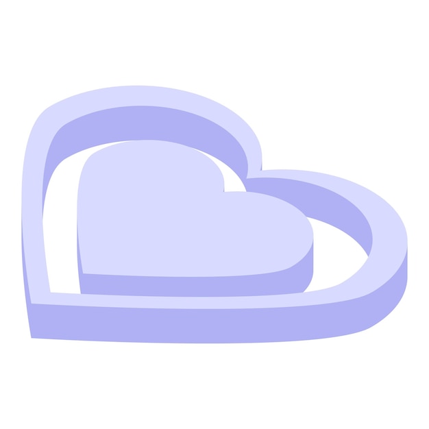 Twee pastel paarse harten omhelzen elkaar en creëren een symbool van liefde.