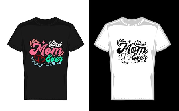 Twee shirts met 'mama erover' erop