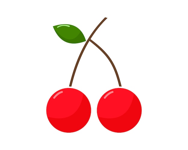 Twee van vers kersenfruit