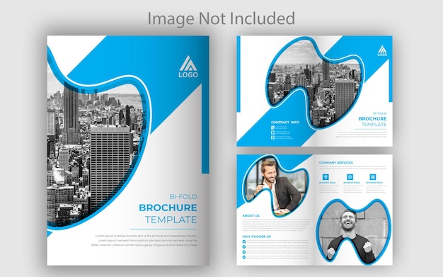 Vector tweevoudige brochure