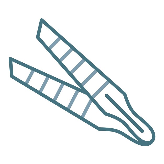 Tweezers Flat Illustration