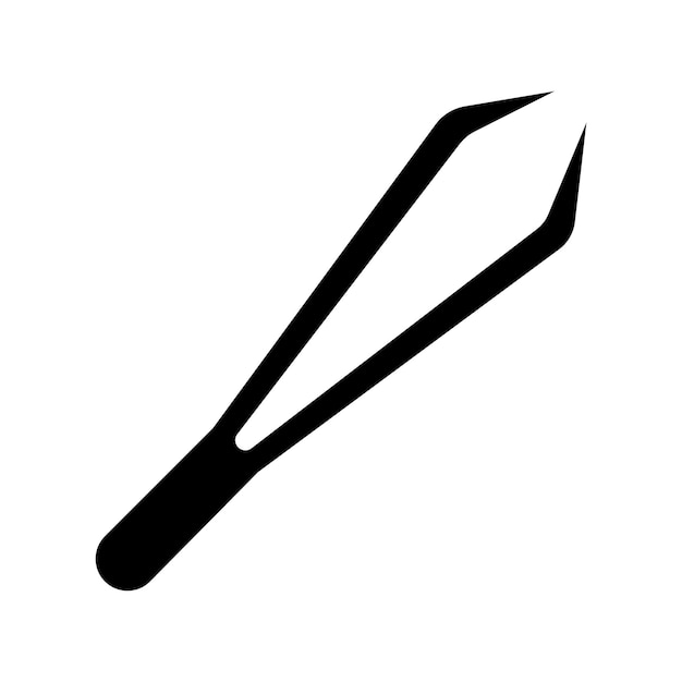 Tweezers icon logo vector design template