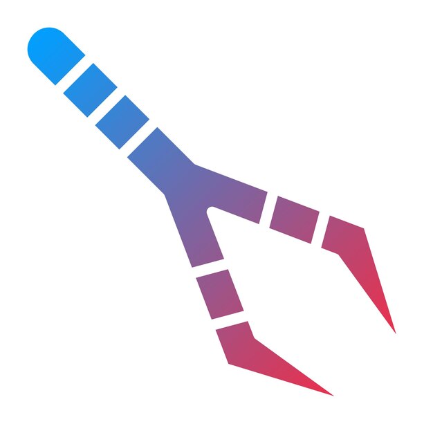 Vector tweezers icon style