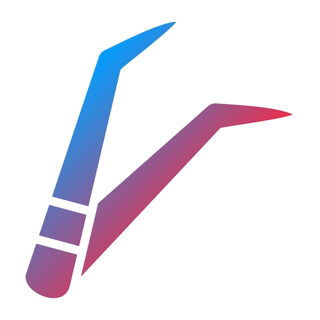 Vector tweezers icon style