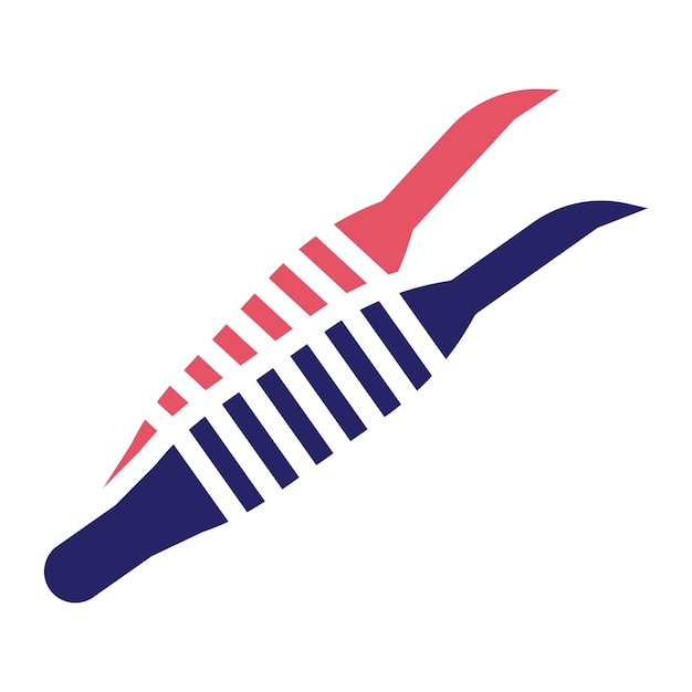 Tweezers vector icon illustration of hair salon iconset