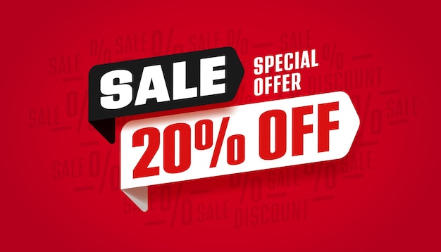 Twenty percent off sale special offer event