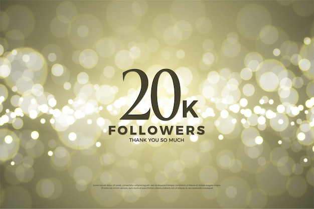 Twenty thousand followers with special backgrounds