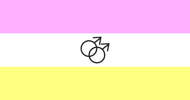 Vector twink lgbt trots vlag vector afbeelding