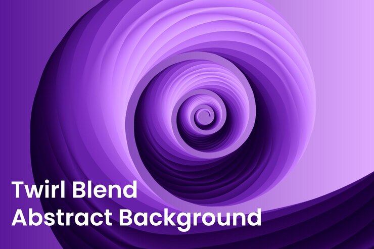 Vector twirl blend abstract background