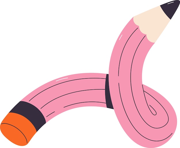 twisted curved pencil
