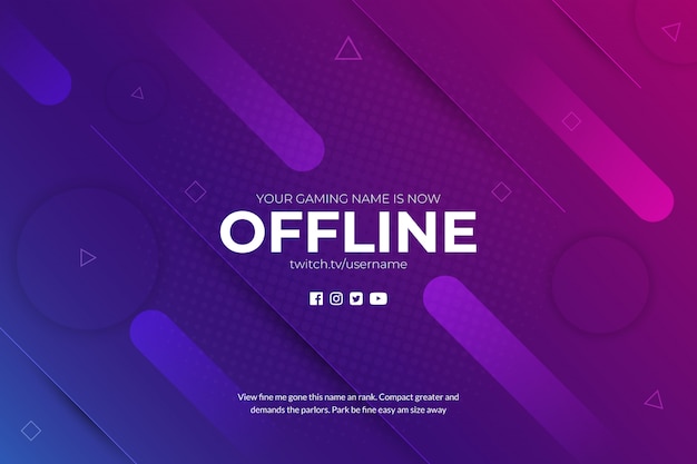Twitch Gaming Absctract Achtergrond offline