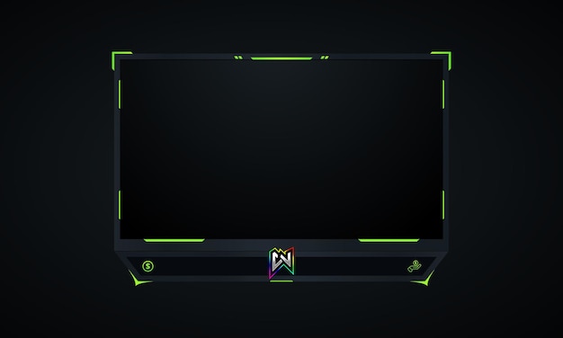 Vector twitch overlay live stream template