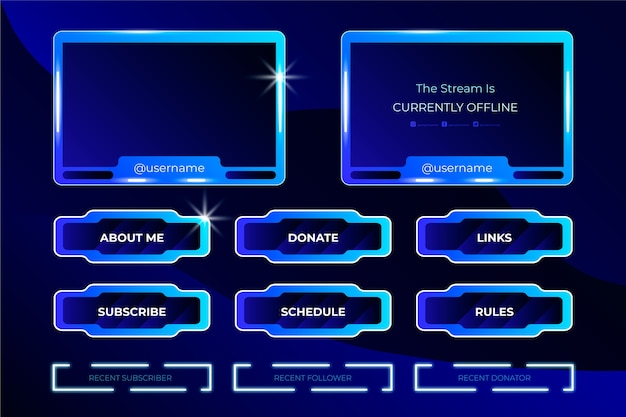 Twitch stream panel design