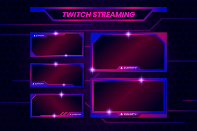 Twitch stream panelen sjabloon